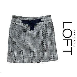 LOFT Tweed Lined Skirt Size 12 LIKE NEW